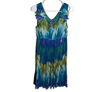 Argenti Dress Women's 6 Sheath Ruffle Colorful Summer Lined Resort